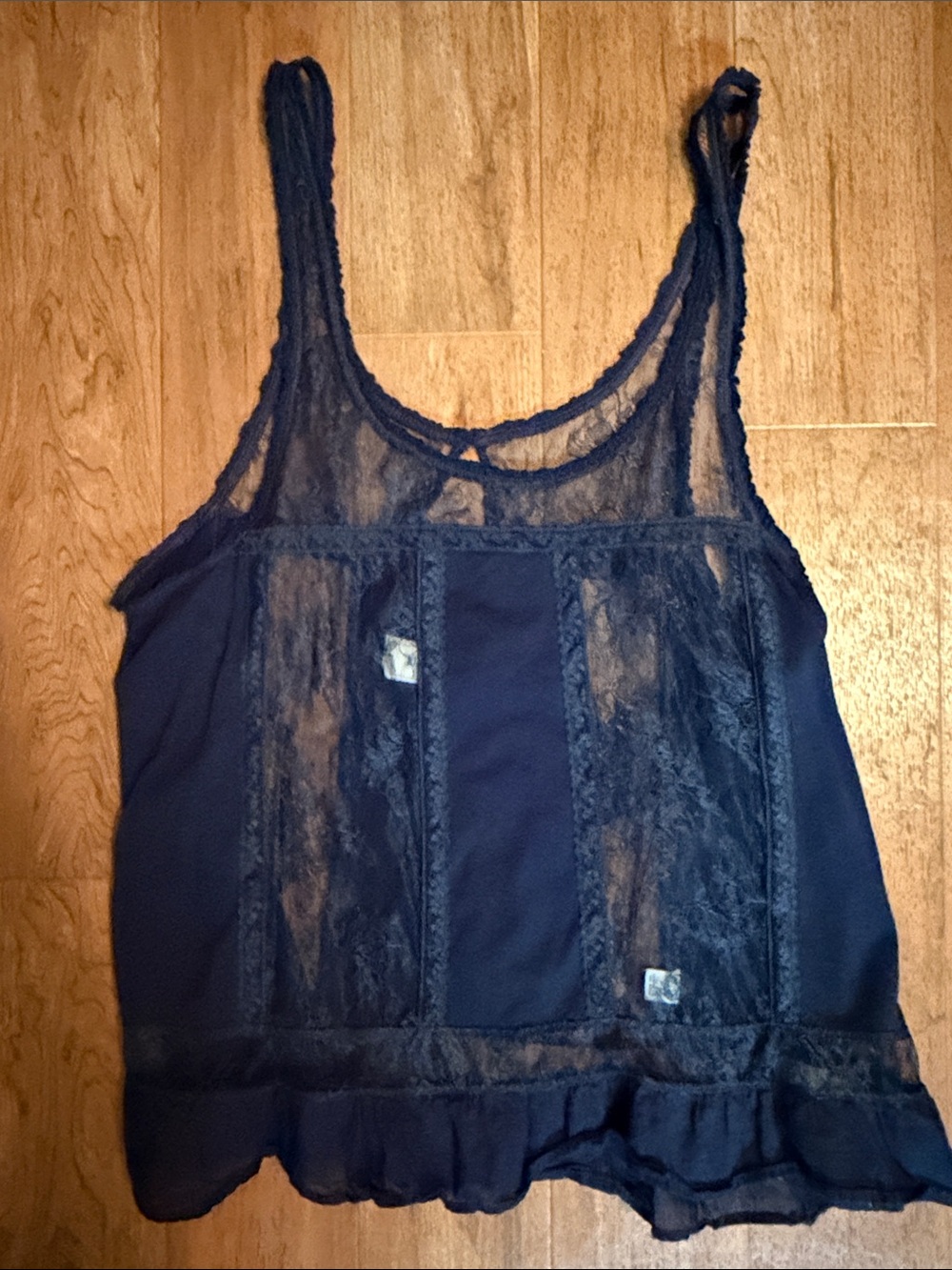 Abercrombie Sheer Lace Trim Women's Tank Top